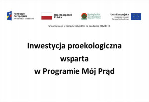 TABLICZKA PCW 22X30 - Inwestycja MÓJ PRĄD