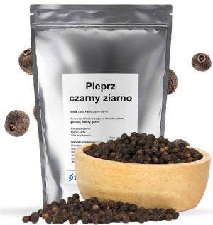 PIEPRZ CZARNY ziarnisty aromatyczny naturalny 200g