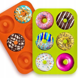 FORMA silikonowa 6gni. donut oponki DONATÓW PĄCZKI