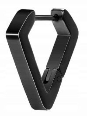 HUGGIE Romb Kolczyk Do Ucha Punk SS316L