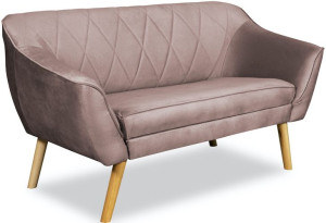 Sofa skandynawska SCANDI Kanapa dwuosobowa 140 cm VENASI do poczekalni