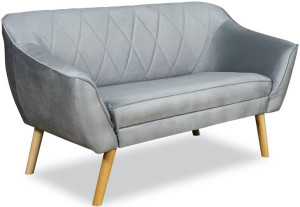 Sofa skandynawska SCANDI Kanapa dwuosobowa 140 cm VENASI do poczekalni