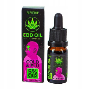 Olej konopny Euphoria Cold & Flu 5% CBD