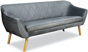 Sofa skandynawska SCANDI Kanapa trzyosobowa 180 cm VENASI do poczekalni