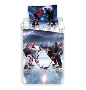 Pościel bawełniana 140x200 Hokej Hockey