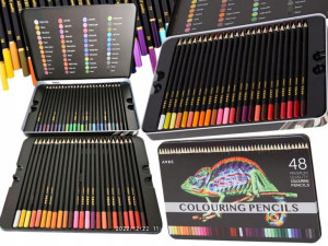 Kredki Ołówkowe Zestaw Kredek Craft 48 Sztuk +etui
