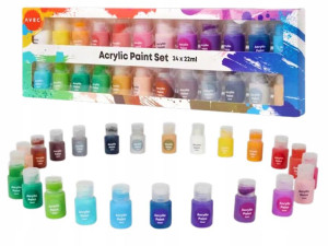 Farby Akrylowe Zestaw Farb Akrylowych 24x22ml