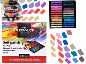 Pastele Suche Miękkie Kredki Pastelowe Zestaw 24