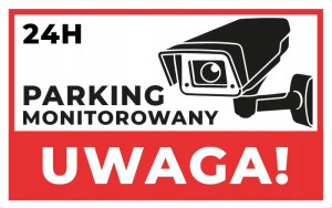 Tabliczka 20x30 Parking Monitorowany Monitoring