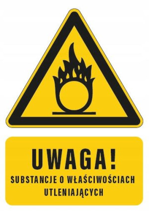 Tabliczka substancje utleniające 20x30