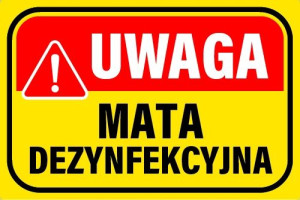 Tabliczka Mata Dezynfekcyjna Dezynfekcja Pcv 20x30