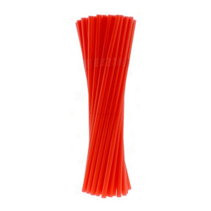 Plastikowe Słomki do napojów łamane CZERWONE 1000 szt 21cm
