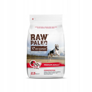 VET EXPERT RAW PALEO Adult-karma dla psów 2,5KG