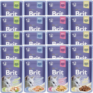 Brit Premium Cat Jelly 24x 85g Mix Smaków