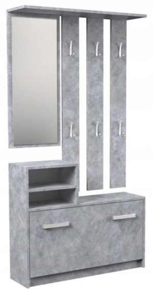 Garderoba G85 beton szafka na buty lustro TOP