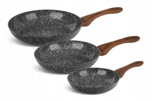 3-częściowy Zestaw Patelni Ceramiczna Eb-5661