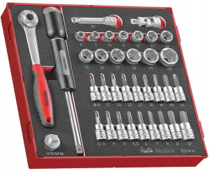 Zestaw narzędzi nasadkowych 3/8 Teng Tools TED3836