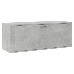 Ścienna szafka na buty, szarość betonu, 100x35x38 cm