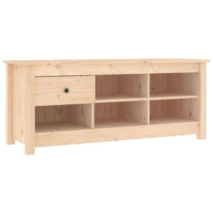 Szafka na buty, 110x38x45,5 cm, lite drewno sosnowe