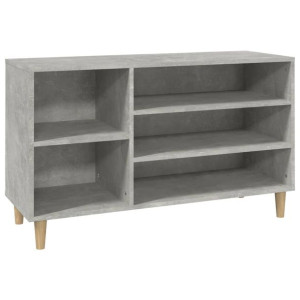 Szafka na buty, szarość betonu, 102x36x60 cm