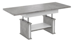 Ławostół Stół Ława L16 rozkładany do 170cm jasny atelier biały