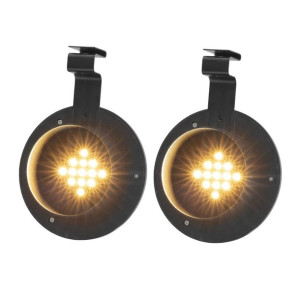 Lampa Solarna LED 2szt. Ø12cm - 30lm, IP44, 3000K