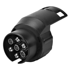 Adapter do gniazda przyczepy z klapką samozamykającą