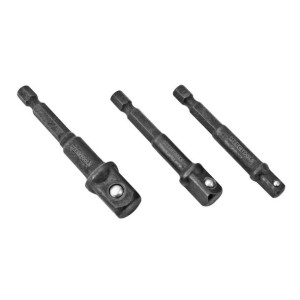 Przejściówka do nasadek do wkrętarki 3 elementy 1/4" / 3/8" / 1/2"