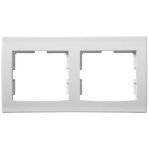 Ramka osłonowa Anya Schneider 12m Biała 153x82x11mm
