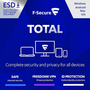 F-Secure Total Security & VPN 5 PC 1 Rok