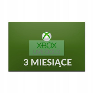 Xbox Live GOLD 3 Miesiące ( kod aktywacyjny) PL