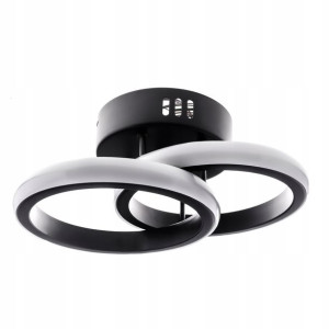 Lampa Sufitowa Żyrandol Plafon Led Dwa Okręgi 18w