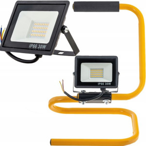 Halogen Naświetlacz Led 30w Slim + Stojak Statyw