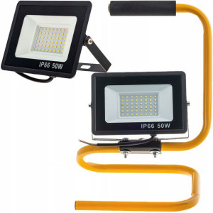 Halogen Naświetlacz Led 50w Slim + Stojak Statyw