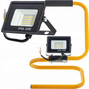 Halogen Naświetlacz Led 20w Slim + Stojak Statyw