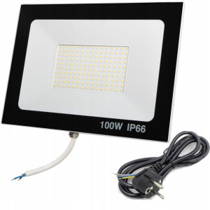Naświetlacz LED 100W 11000lm NEUTRALNA + KABEL