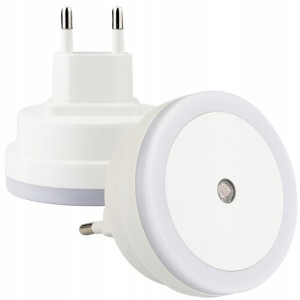 Lampka LED nocna do kontaktu CZUJNIK ZMIERZCHU