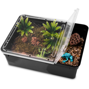 Terrario Reptiland Black 25x19x7,5cm - Czarne Terrarium Faunarium