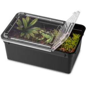 Terrario Reptiland Black 19x12x7,5cm - Czarne Terrarium Faunarium