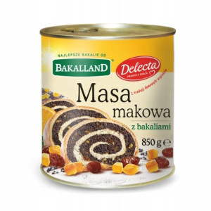Masa makowa z bakaliami BAKALLAND 850 g