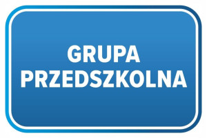 TABLICZKA 15x20 grupa przedszkolna na drzwi
