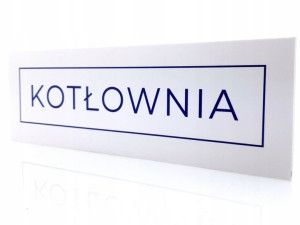 Tabliczka informacyjna KOTŁOWNIA 27x9