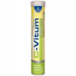 C-VITUM 24 tb musujące witamina C 1000mg Odporność