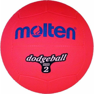Piłka gumowa molten dodgeball db2-r r.2 czerwona