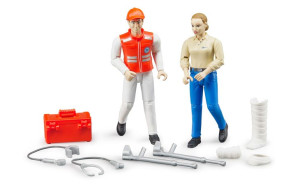 BRUDER Zestaw 2 figurek z akcesoriami medyczno-ambulansowymi 62710