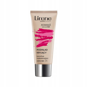 LIRENE 24 Ciepły Beż fluid kryjący do twarzy 30ml