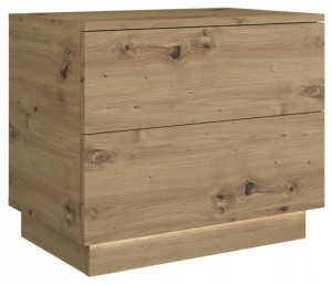 Szafka nocna stolik SEL dąb artisan + LED TOP