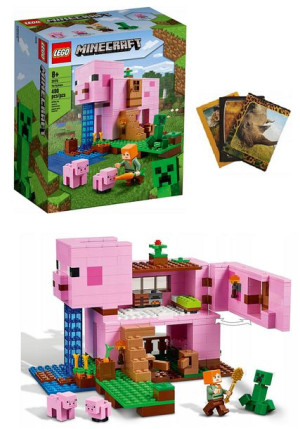 Klocki Lego Minecraft 21170 Dom W Kształcie Świni + Gratis Zeszyt