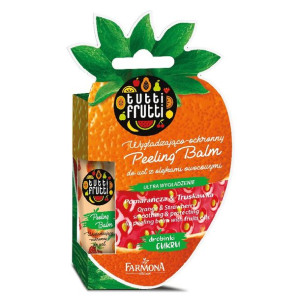 TUTTI FRUTTI POMARAŃCZA & TRUSKAWKA Wygładzająco ochronny Balm do ust