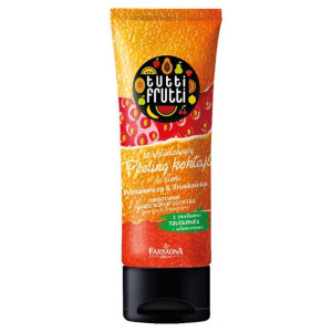 TUTTI FRUTTI POMARAŃCZA & TRUSKAWKA Wygładzający peeling koktajl do dłoni